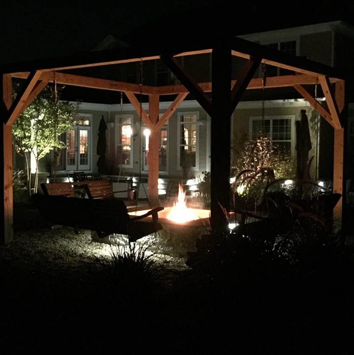 Outdoor Stone Firepit Northern Virginia